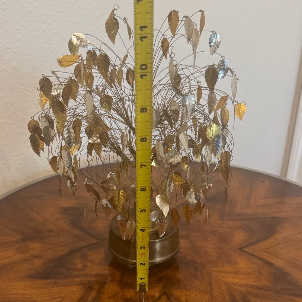 Mid-Century Modern 1960’s Metallic Dream Tree Music Box - Picture 9 of 10